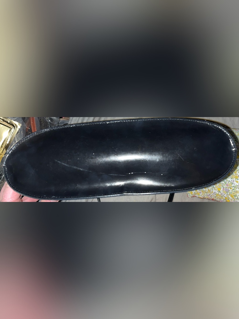 Furla Vintage Black Patent Leather Tote - Picture 3 of 6